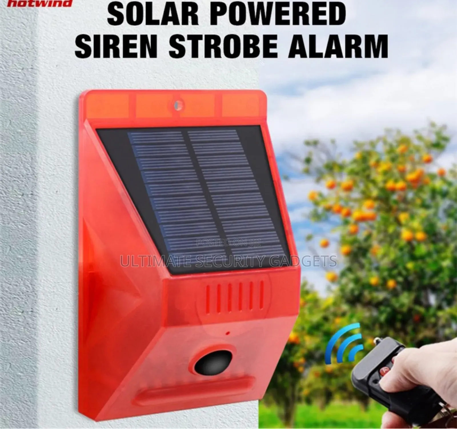 Solar Alarm With Remote Control