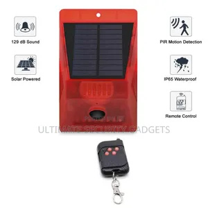 Solar Alarm With Remote Control