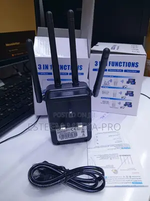 300mbps Wireless Wifi Repeater Wifi Signal Booster (Black)