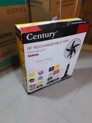 Stay Cool Anytime With Century 18" Rechargeable Fan FRC-45-N