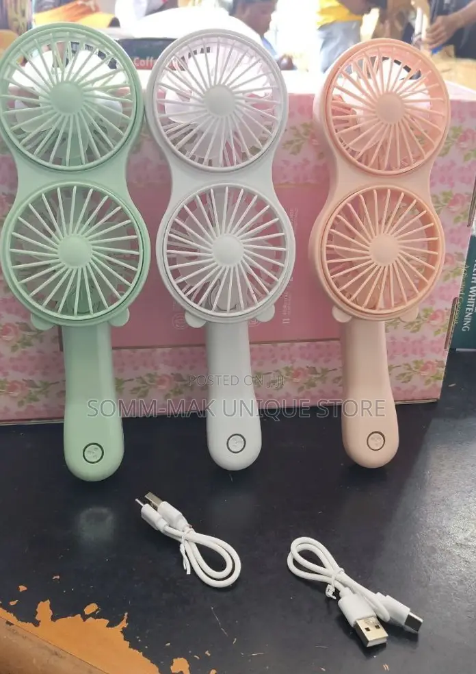 Extra Cool Double Head Mini Cooling Fan