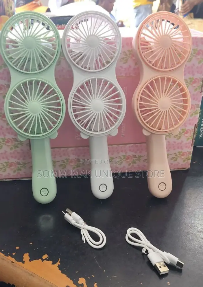 Extra Cool Double Head Mini Cooling Fan