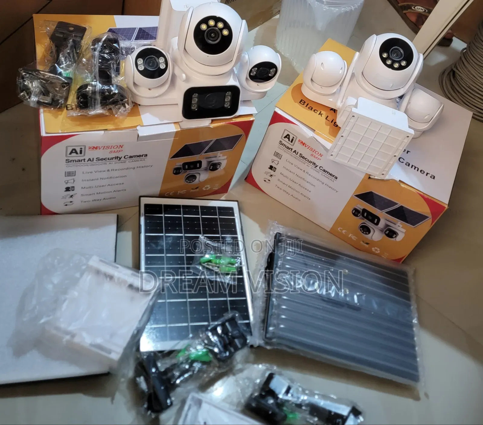4 Lens Smart Intelligent Solar Camera