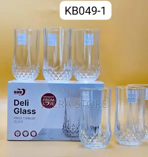 6pcs Crystal Water Glass Cup