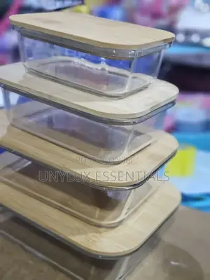 4pcs Borosilicate Glass Storage