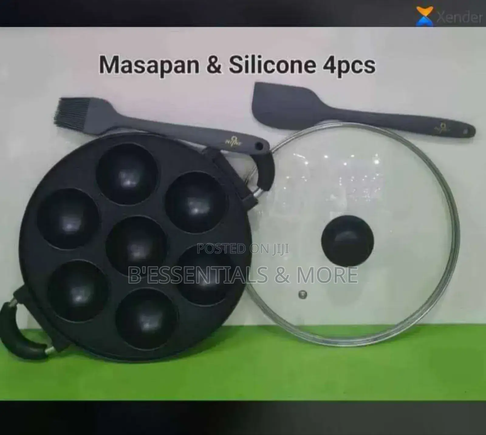 Masa Pan With Silicone Spoon and Brush