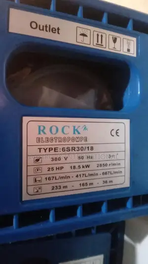 25hp 18.5kw Rock Submersible Water Pump 6" Body, Italian Technology