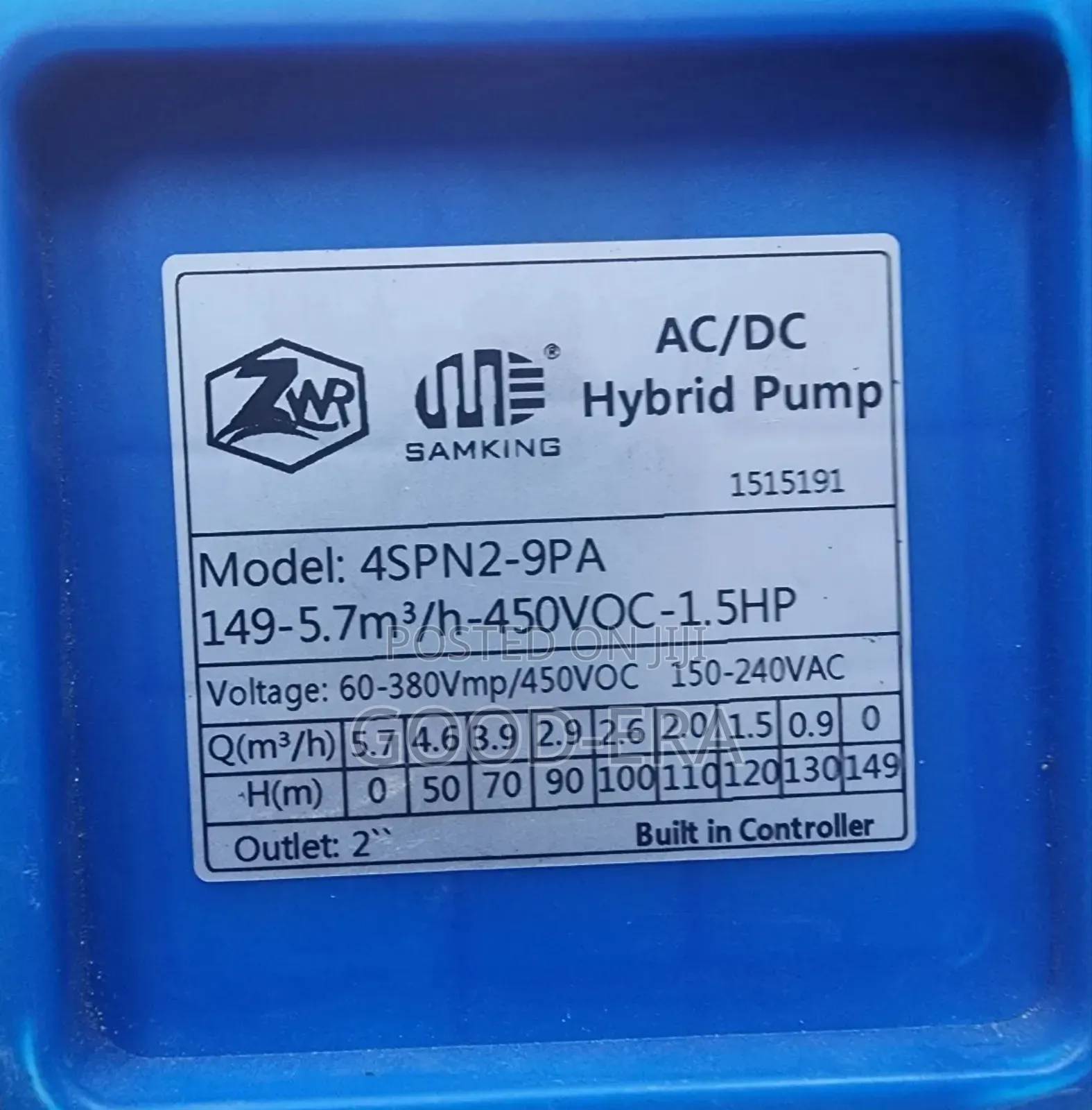 Samking 1.5 Hp Solar Pump