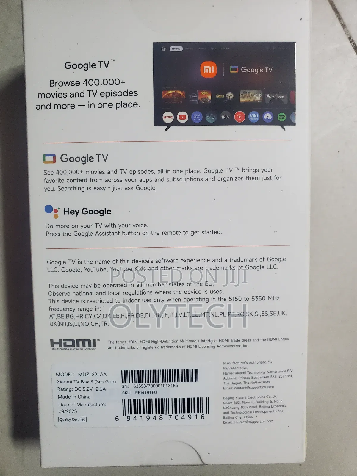 Xiaomi Tv Box S (3rd Gen)