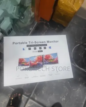 Portable Tri-screen Monitor