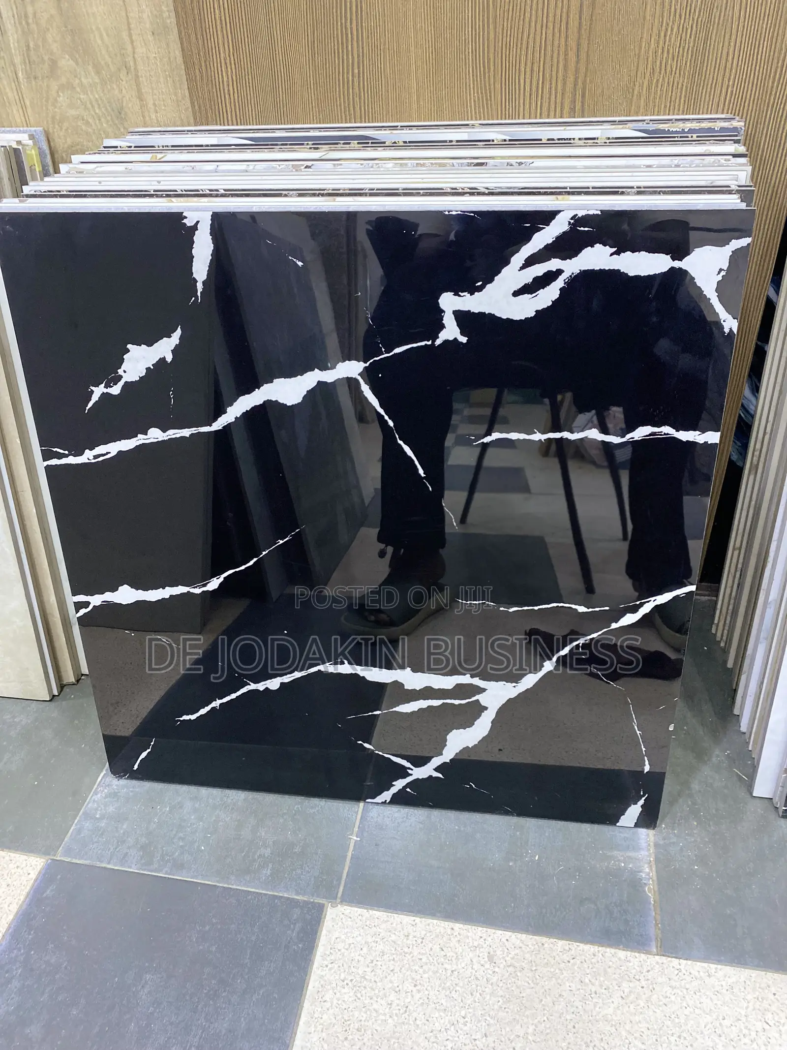 60x60 Super Polished Floor Tiles With White Sroke