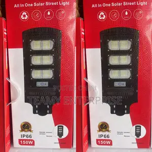 All-in-One 150 Watts Solar Street Light - Security Light With Panel