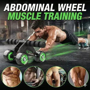 Quick Fit Abdominal Wheel Roller Exerciser For Abdominal/Muscle