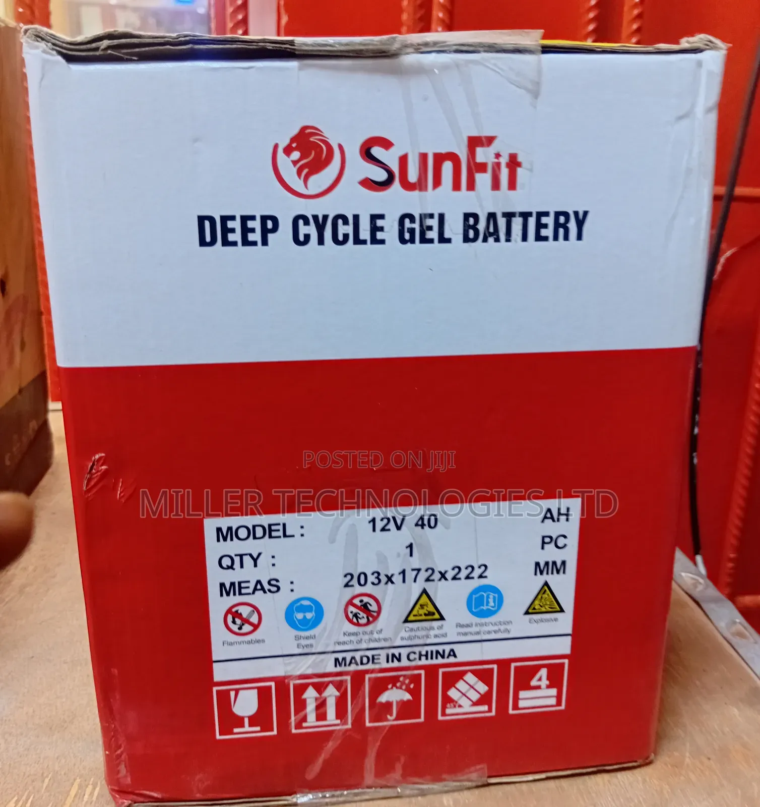 Sunfit Gel Battery 40a