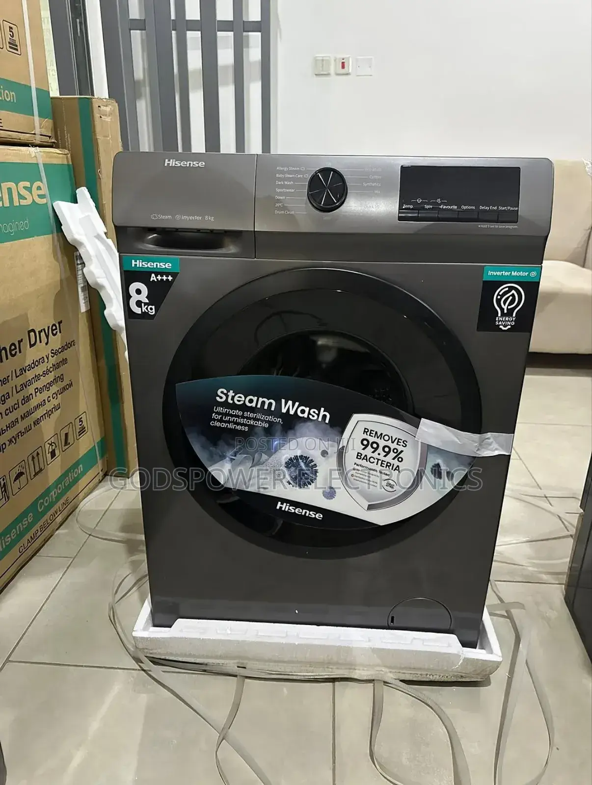 Hisense 8kg Inverter Automatic Front Loader Washing Machine