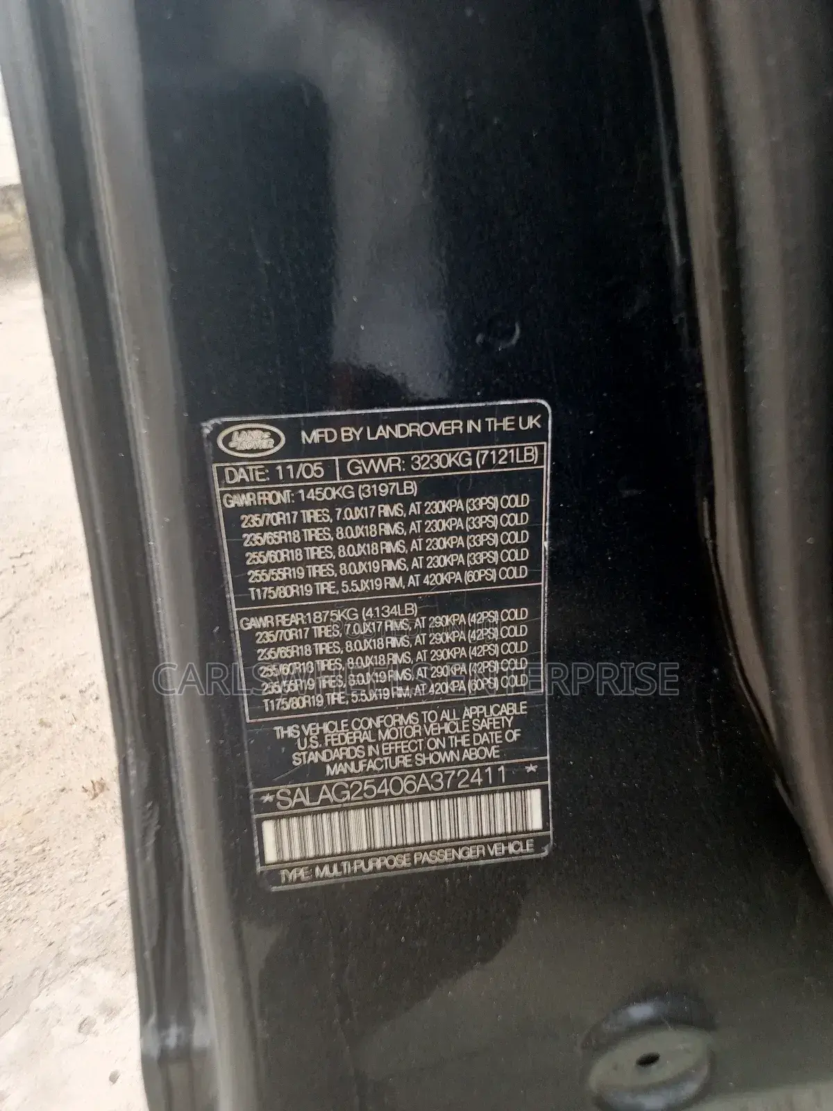 Land Rover Lr3 SE 2006 Black