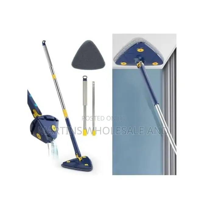 360-Degree Rotatable Adjustable Triangular Cleaning Mop.