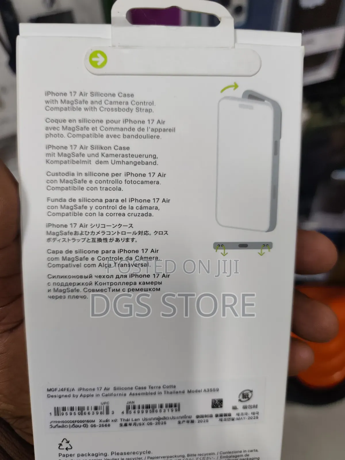 Apple iPhone 17 Air Silicone Case With Magsafe Camera Control