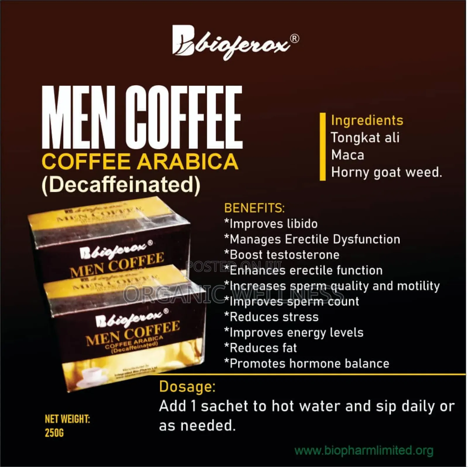 Biofeox Men Coffee Strength Men Performance Sexual