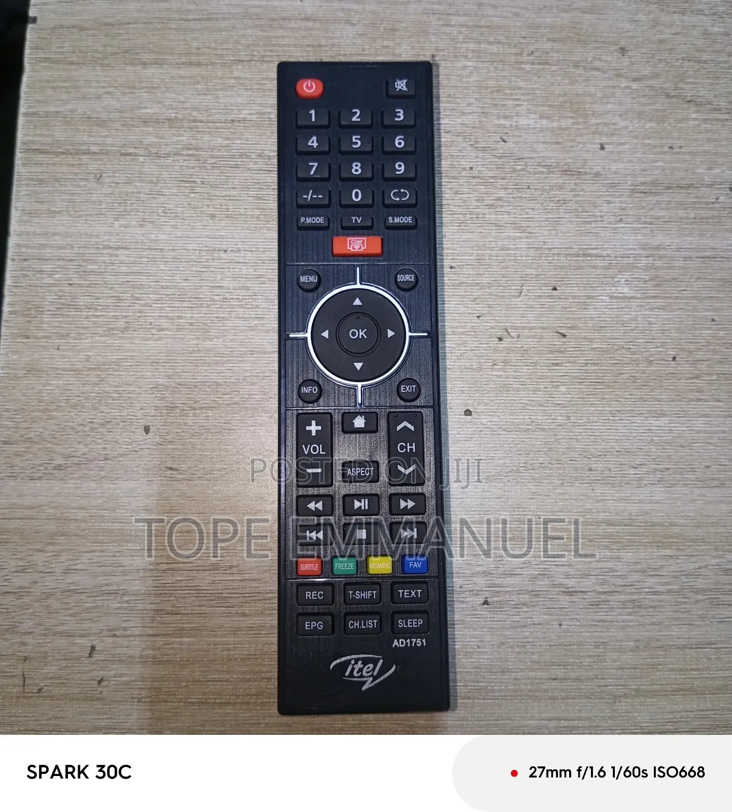 Itel Smart Tv Remote Control