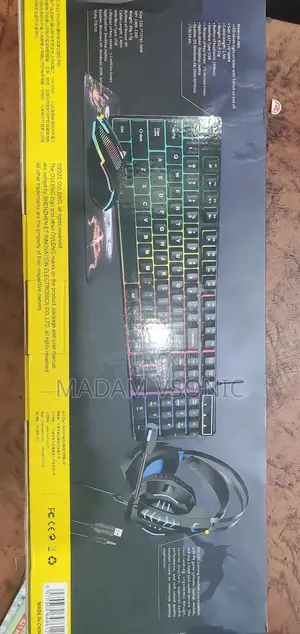 Ovleng Gaming Combo: RGB Keyboard, Mouse Headset (3-in-1 Bundle)