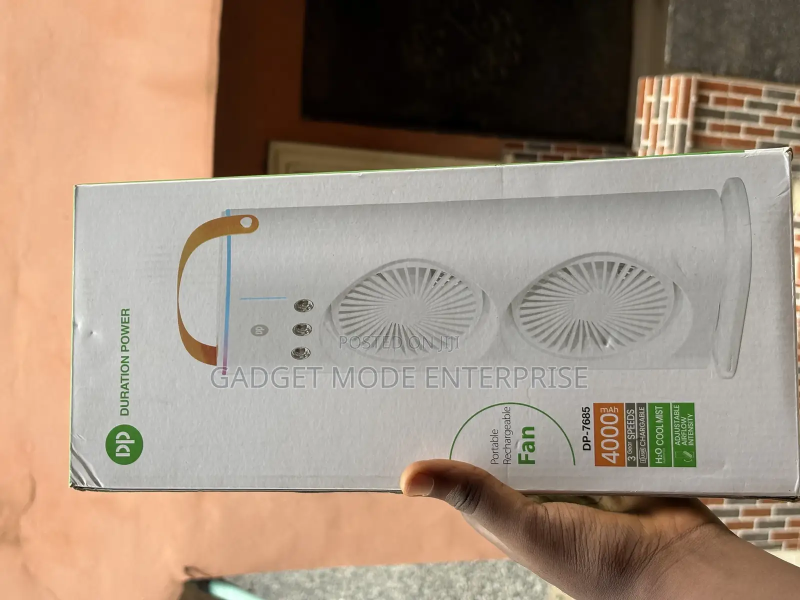 Duration Power Dp-7685 Multi-Functional, Portable, Rechargeable Fan