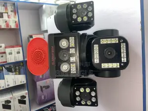 Complete 4 -Lens Ai Solar CCTV Camera With Double Solar Panel