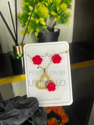 Rose Necklace and Ear Ring Complete Set