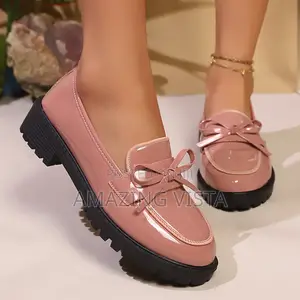 Blush Pink Office Loafers