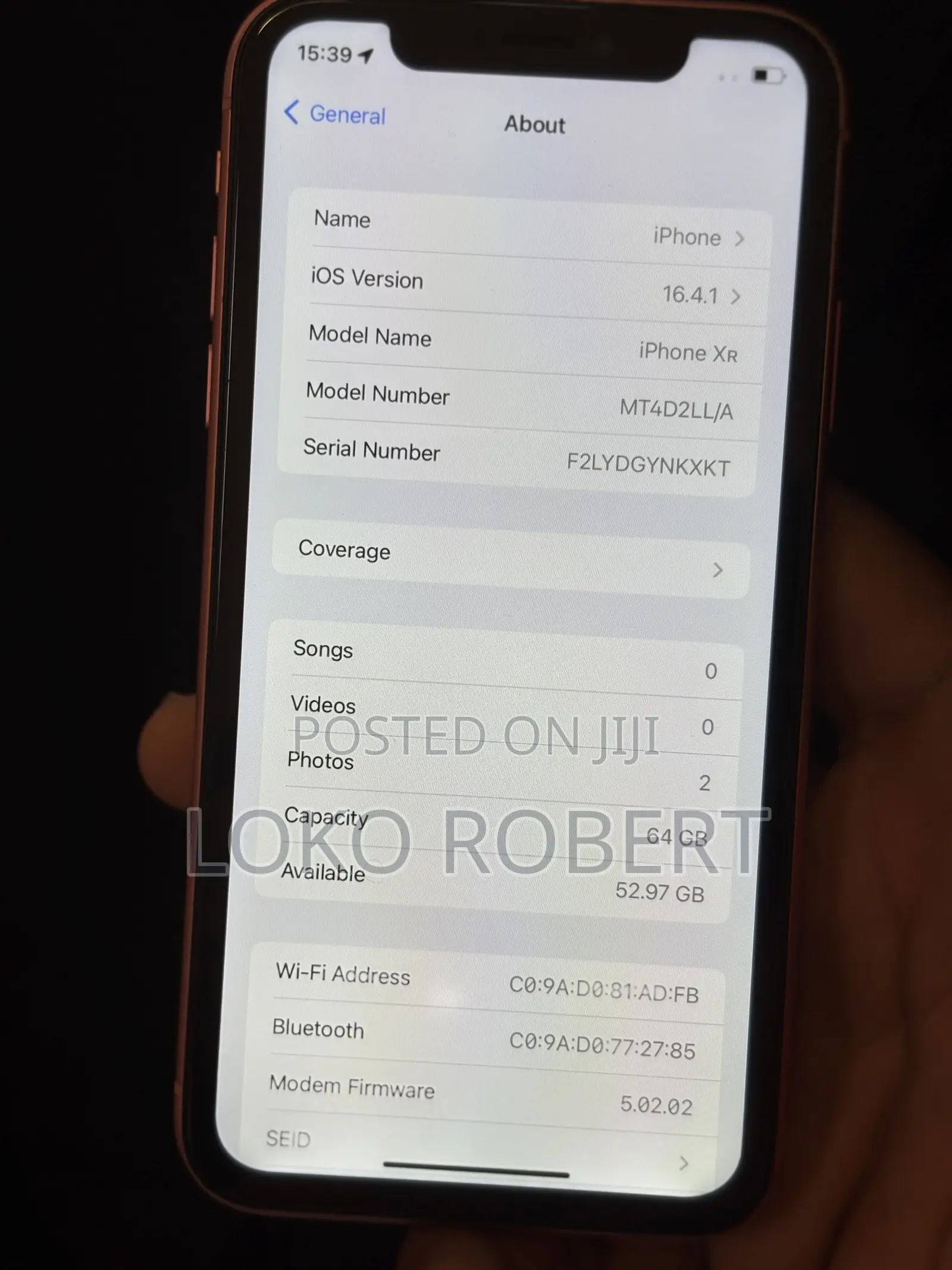 Apple iPhone XR 64 GB Orange