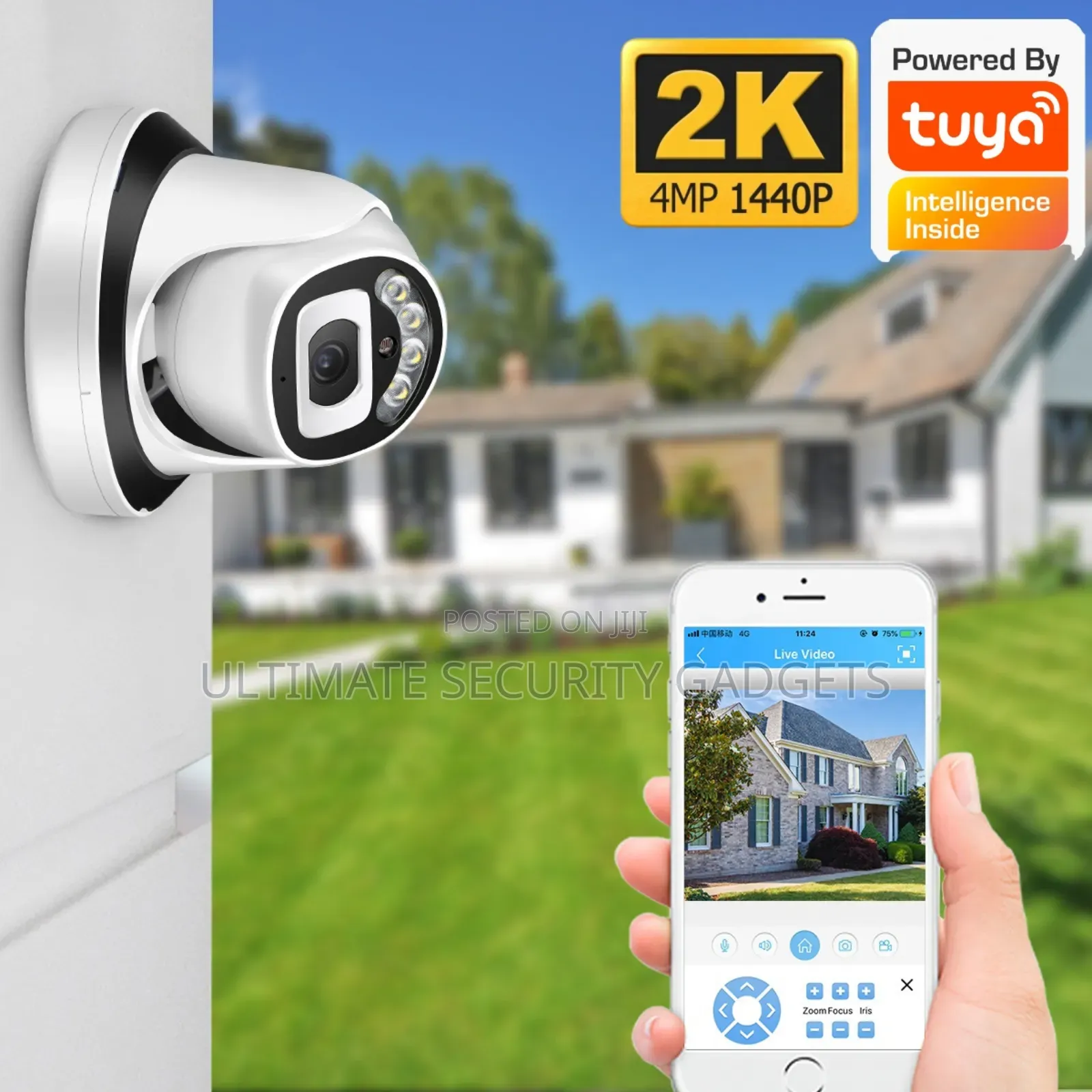 Tuya Wifi 4mp Dome Indoor Camera