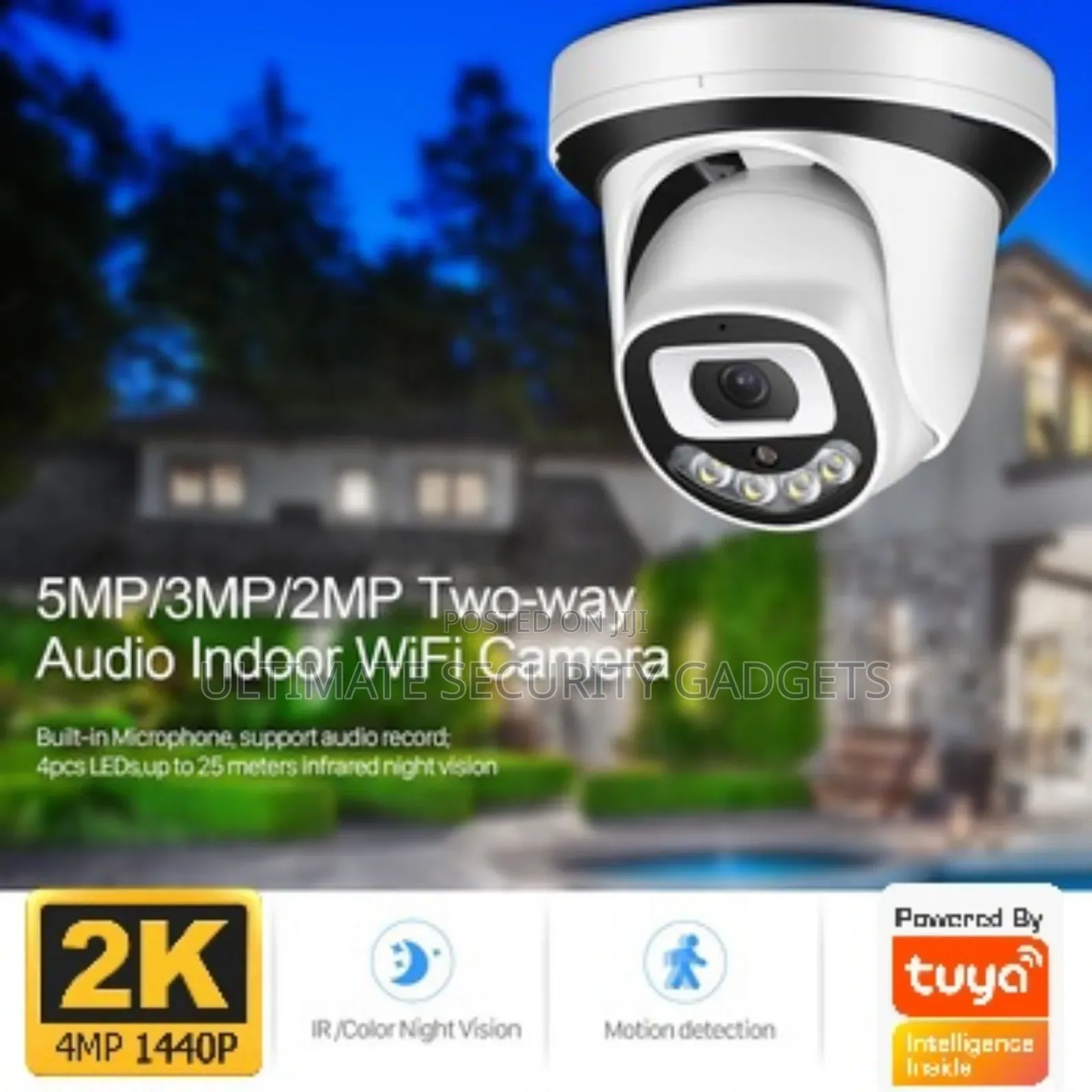 Tuya Wifi 4mp Dome Indoor Camera