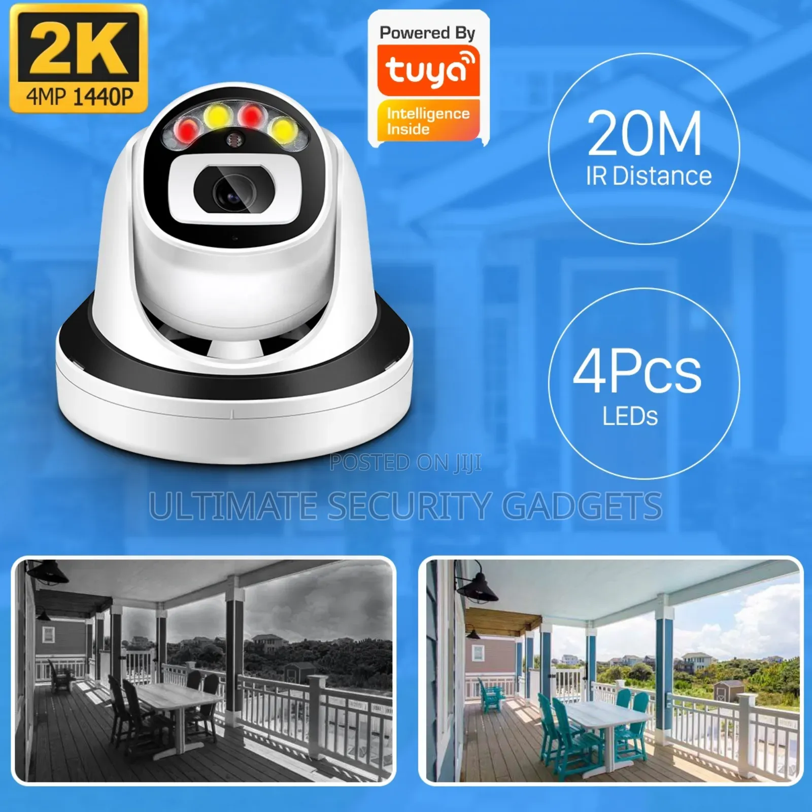 Tuya Wifi 4mp Dome Indoor Camera