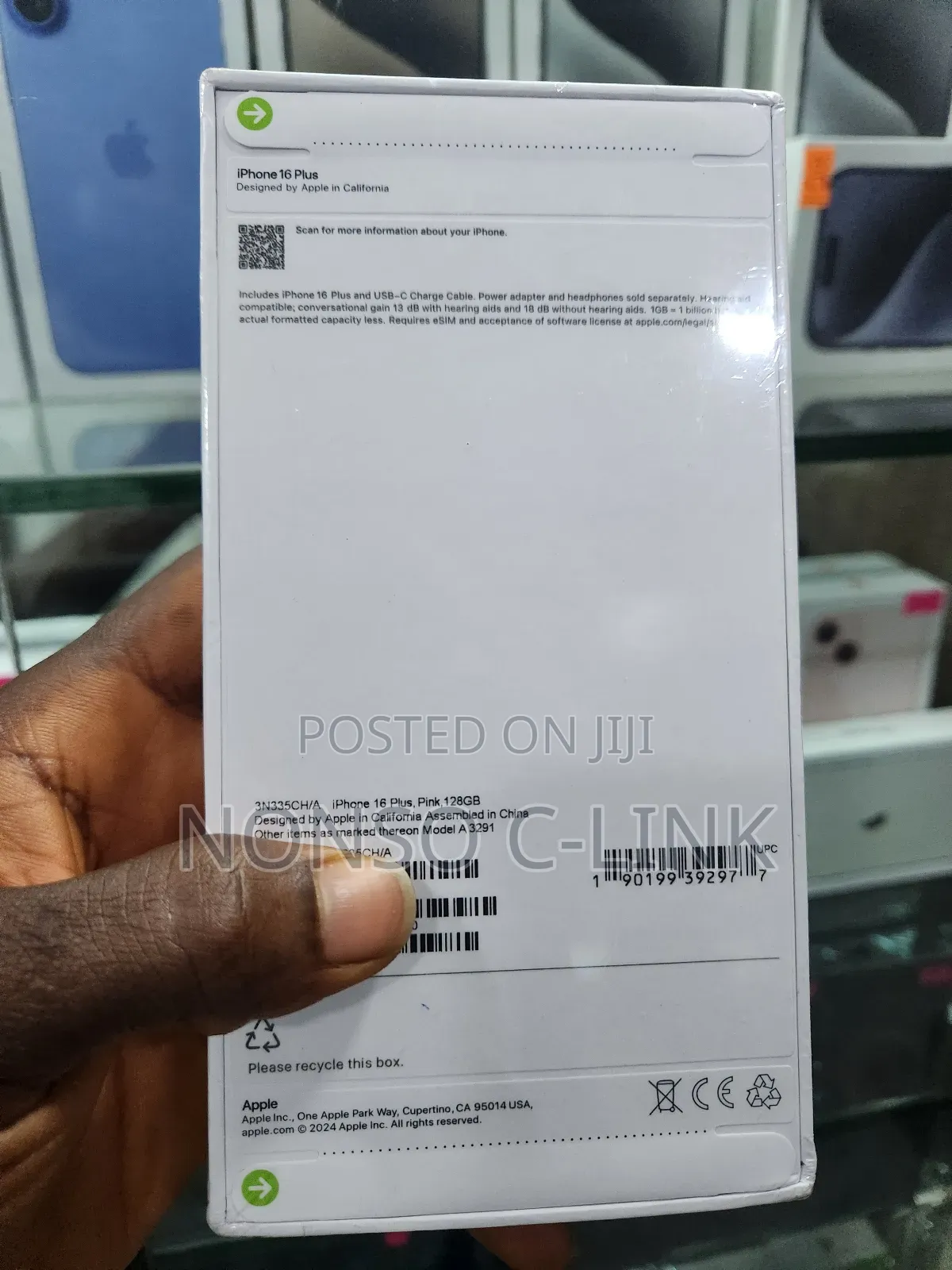 New Apple iPhone 16 Plus 128 GB Pink