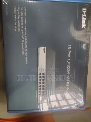 D-Link 16-Port Fast Ethernet Unmanaged Desktop Switch Des-1016d.