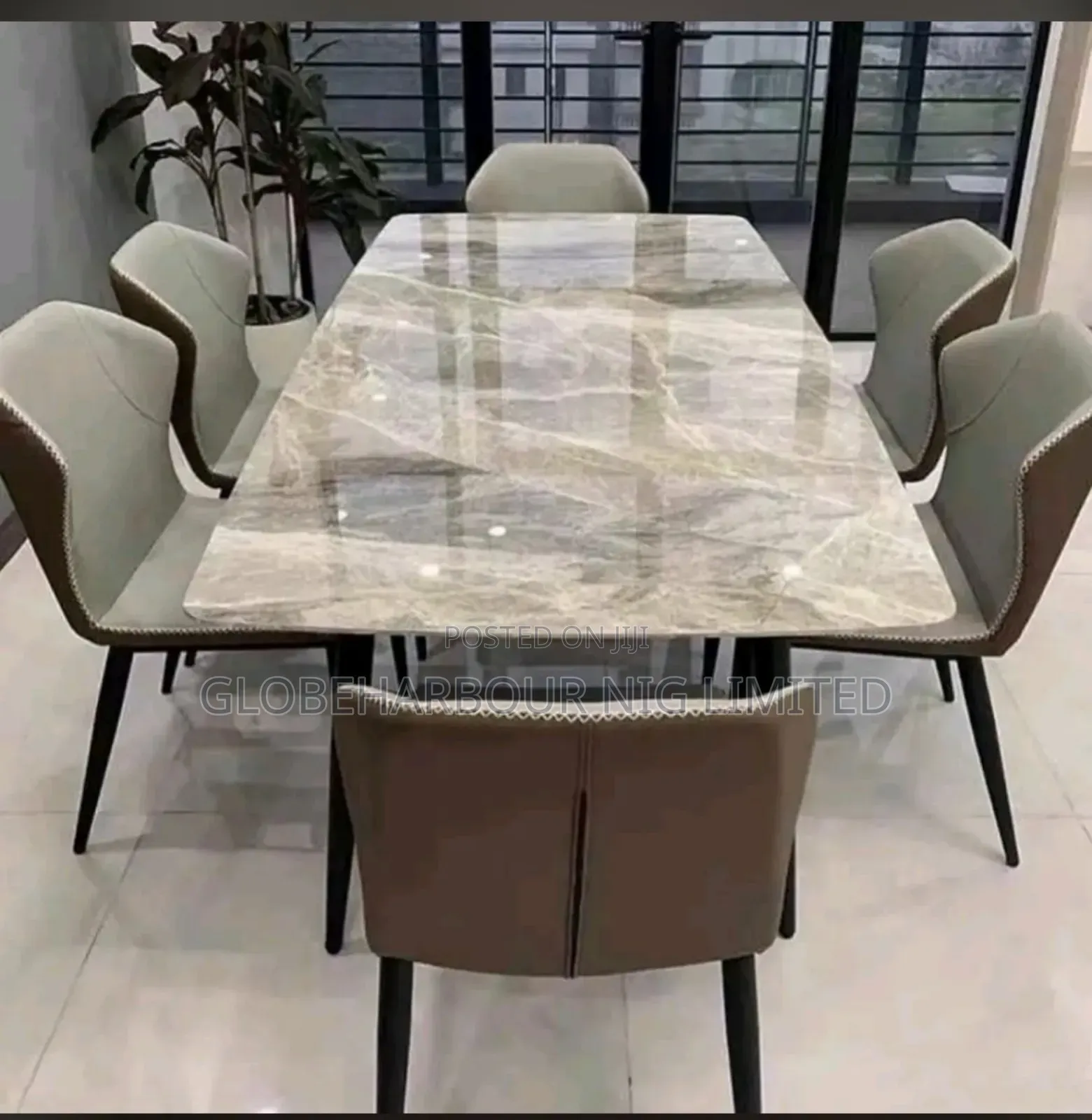 Luxury Mable Top Dining Set