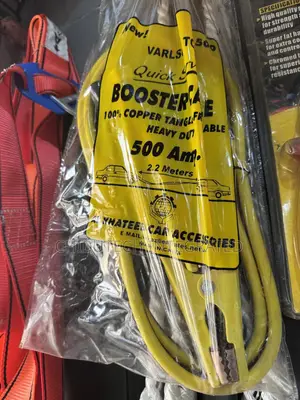 Quick Booster Car Battery Jumper Cables Amperage: 500 Amps