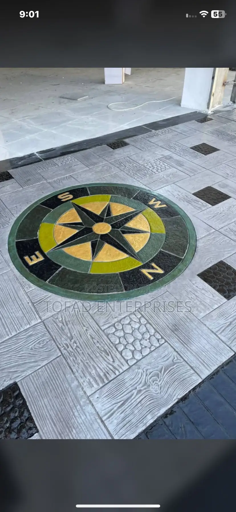 Concstruction,Engineering, Floor Stamp