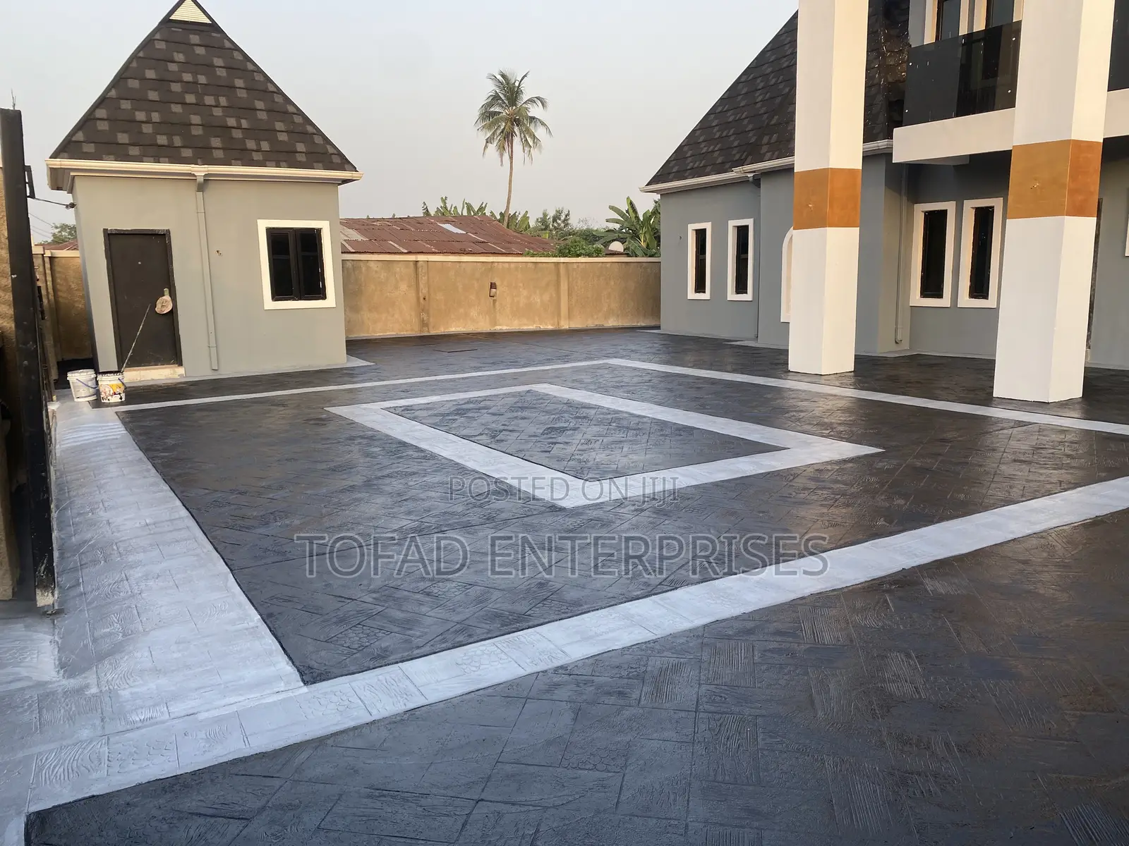 Concstruction,Engineering, Floor Stamp