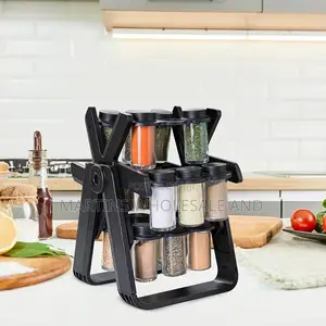 360° Rotating Ferris Wheel Spice Rack Organizer.