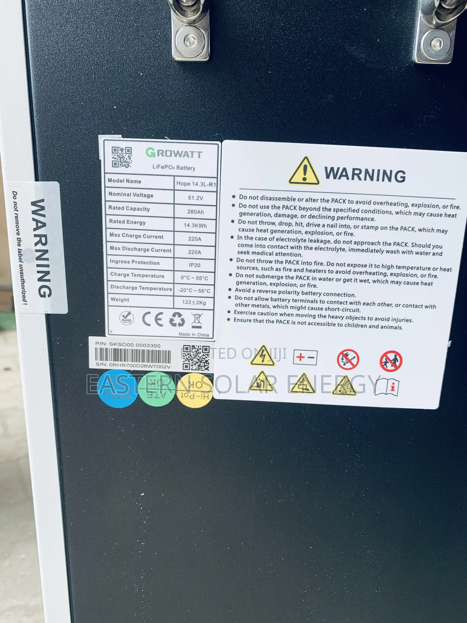Growatts Lithium Battery