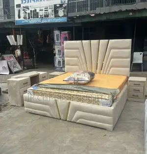 Complete 6 by 6 Upholstery HDF Bedframe Set of Extraordinary Quality