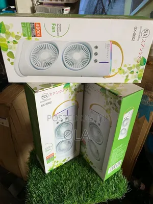 Desktop Rechargeable Cooling Fan - 3 Speeds Humidifier (Brand New)