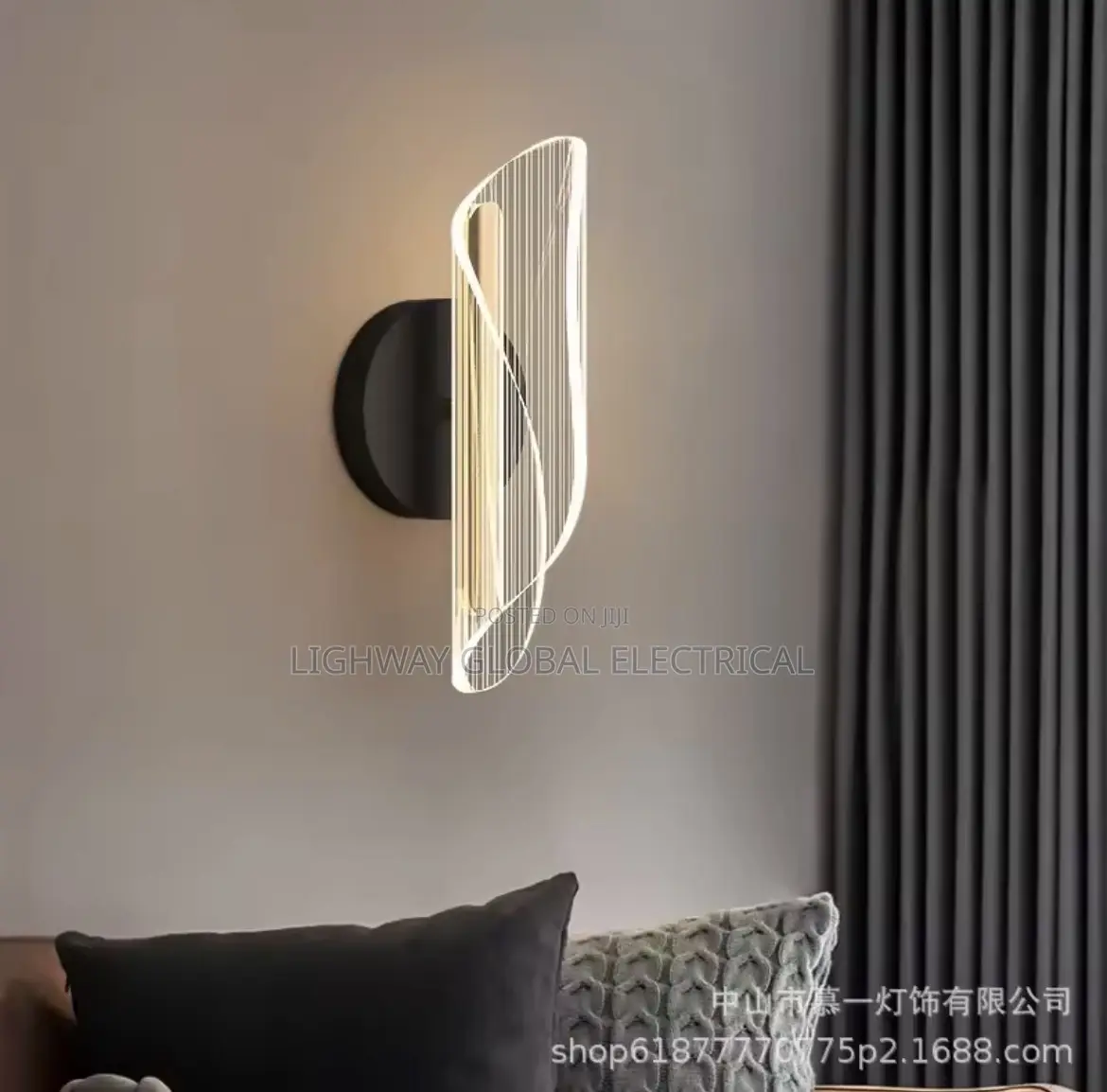 Acrylic Flowing Led Wall Lamp