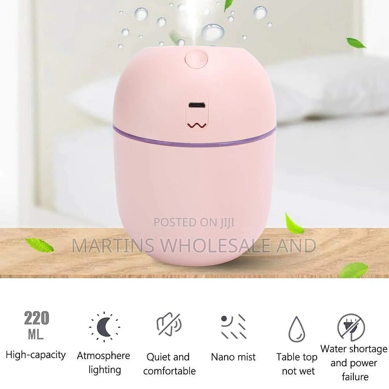Portable Usb Mini Cool Mist Humidifier.