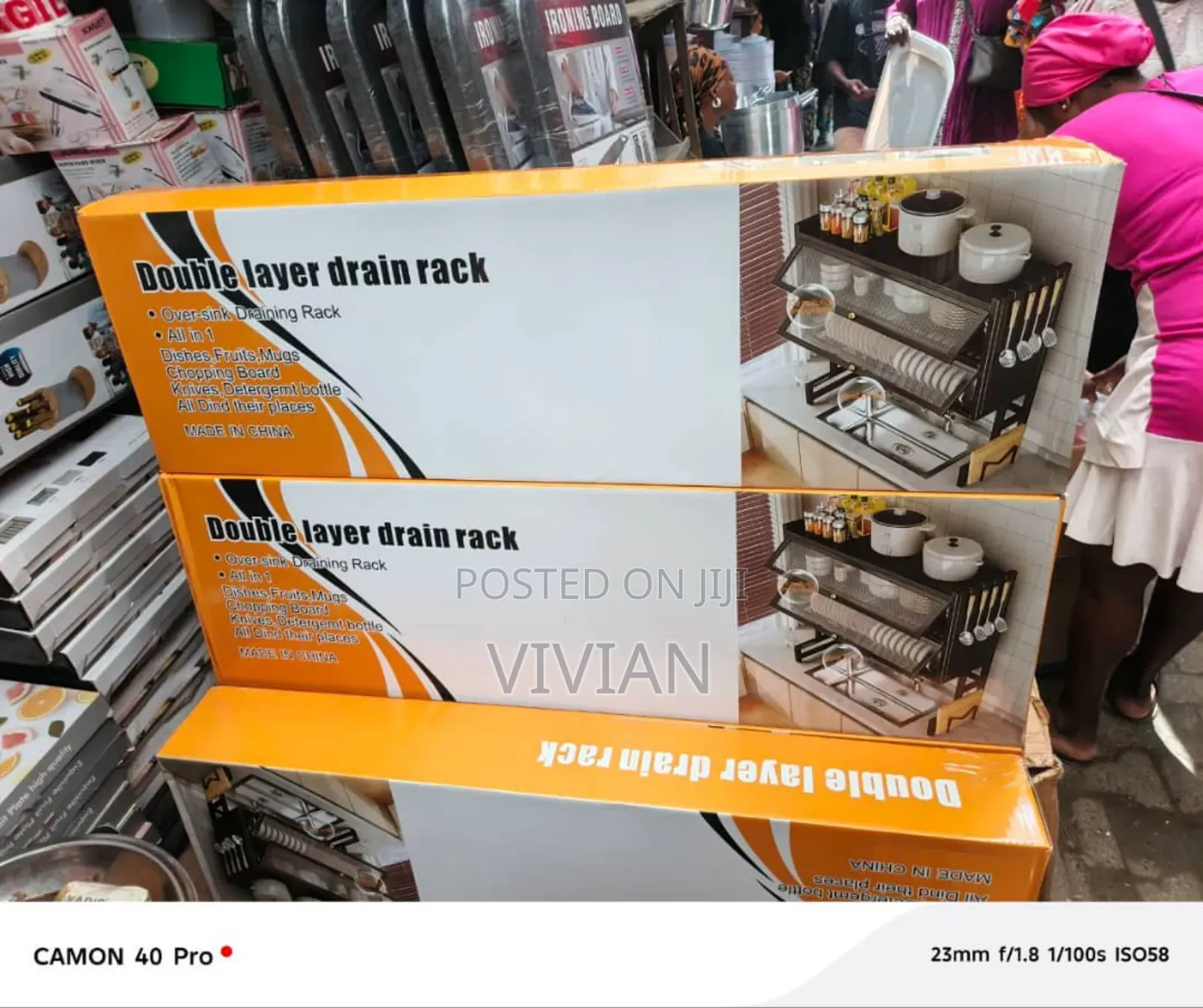 Double Layer Plate Rack With Cover