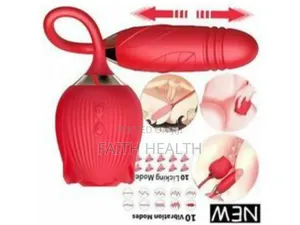 Usb Charging Two-in-One Automatic Retractable Rose Vibrator Sex Toy