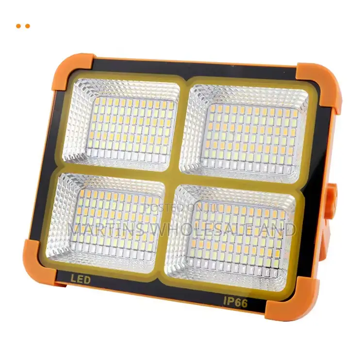 Portable, Solar-Rechargeable Led Flood Light.