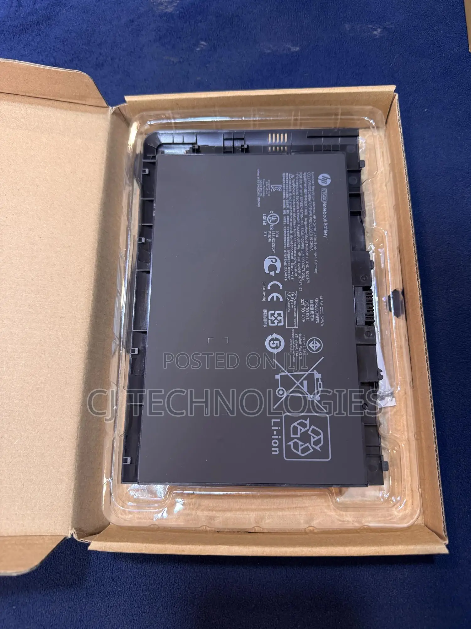 Original Follow Come Hp Elitebook Folio 9470m 9480m Bt04. Battery