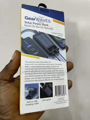 Brand New Sealed Gearwaves Solar Power Bank